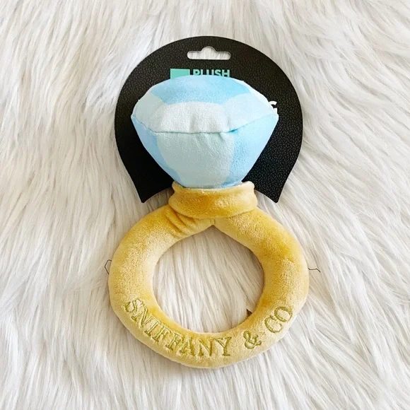 Fuzzyard Dog Fuzzyard Sniffany Co Diamond Ring Plush Dog Toy
